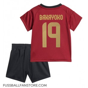 Belgien Johan Bakayoko #19 Replik Heimtrikot Kinder EM 2024 Kurzarm (+ Kurze Hosen)